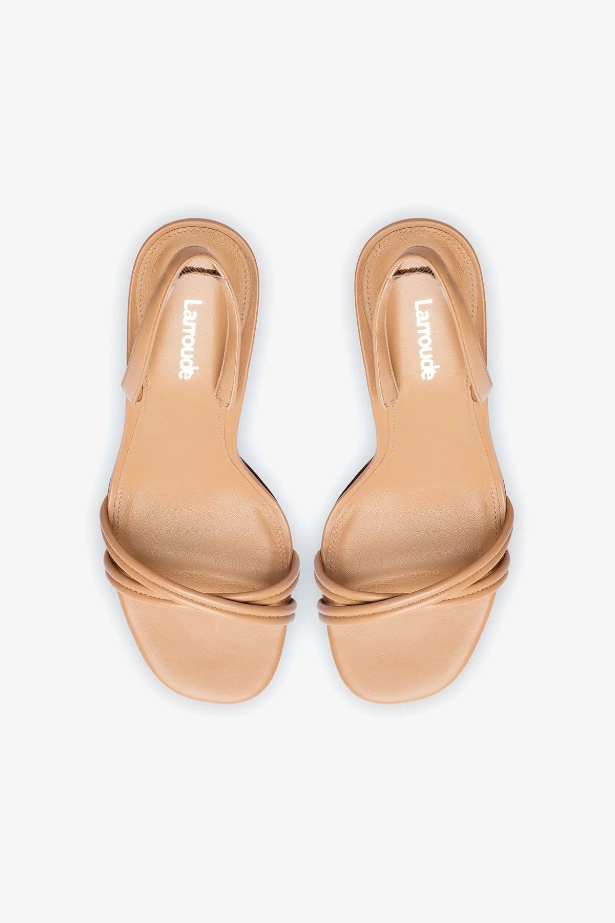 Annie Sandal In Tan Leather - Larroude