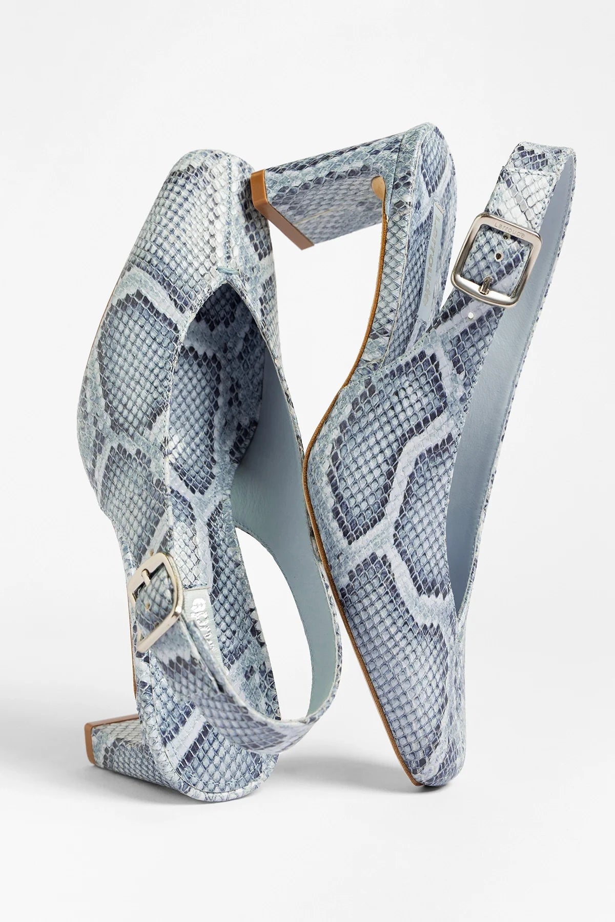 Katie Pump Maya Python Leather - Larroude