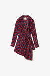 Black Floral Silk
