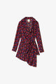 Black Floral Silk