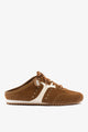 Russet Suede and Ivory Leather