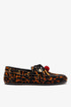 Leopard Print Calf Hair Leather