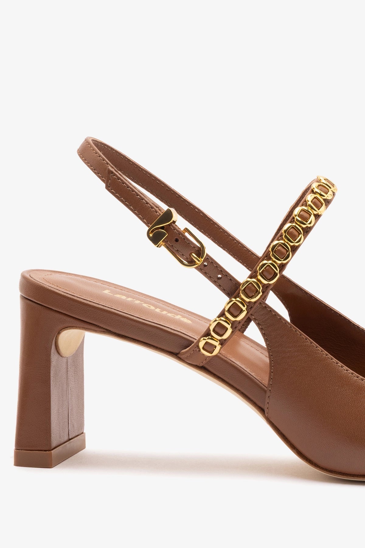 Georgina Milanina Pump In Caramel Leather - Larroude