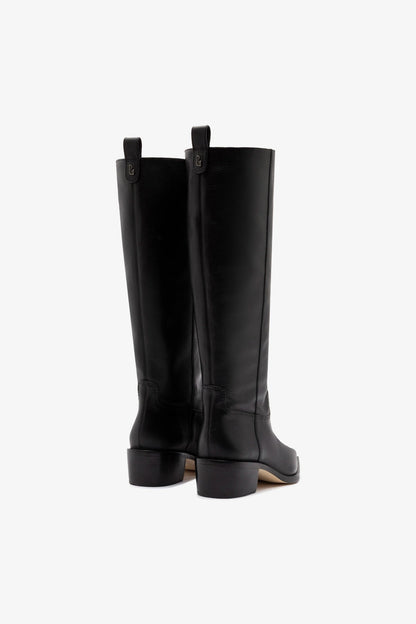 Florencia Boot In Black Leather - Larroude
