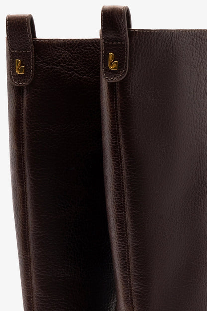 Florencia Boot In Brown Leather - Larroude