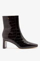 Dark Croco Embossed Leather