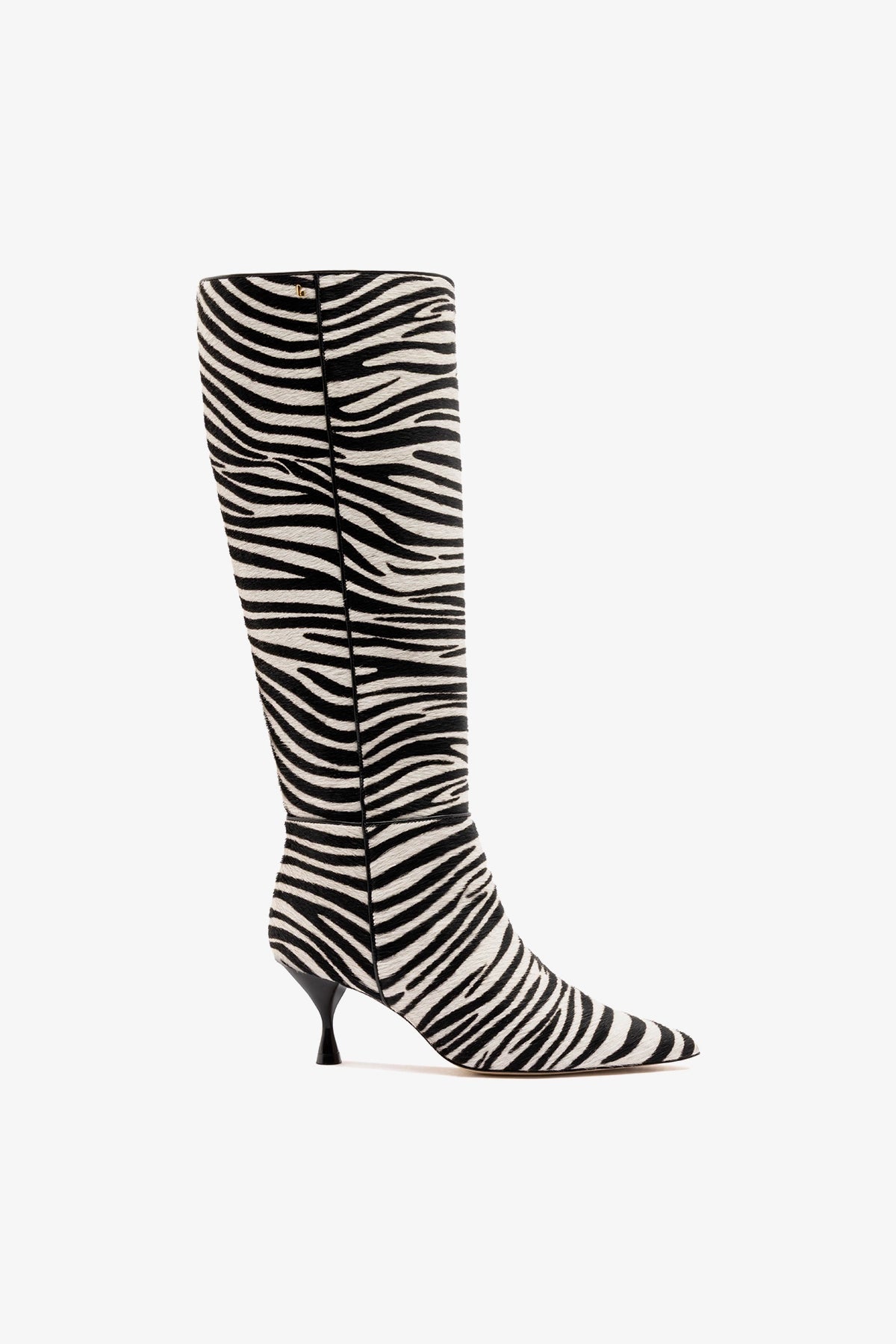 Georgia Boot Zebra Hair Leather - Larroude
