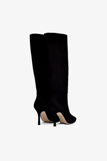 Kate Boot In Black Suede - Larroude