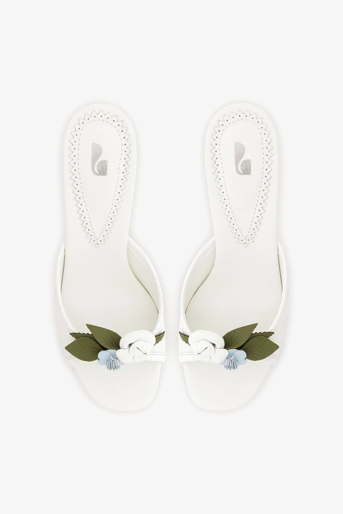 Juliette Mule White Leather - Larroude