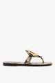 Neutral Snake Leather and Gold Hardware