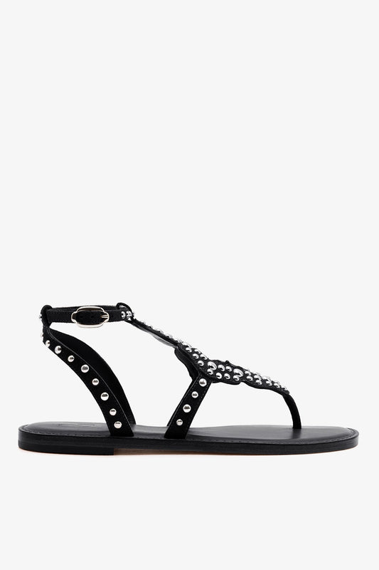 Fiorella Sandal In Black Suede - Larroude