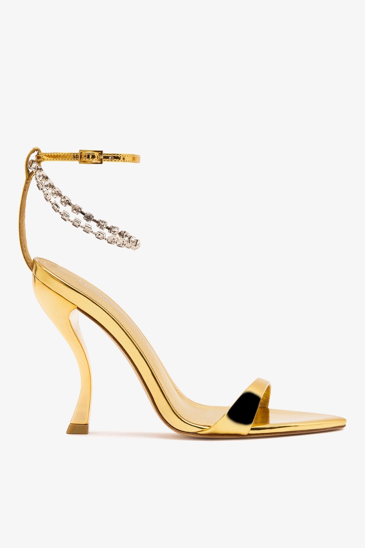 Larroudé x Nicolò B.: Nana Sandal Gold Specchio - Larroude