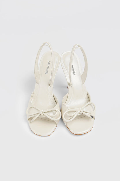 Lady Sandal Pearl Leather - Larroude